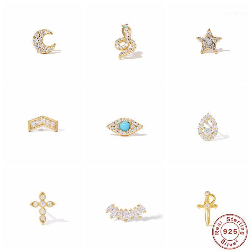 Aide 925 Sterling Silver Bling Zircon Turquoise Mini Snake Earrings Cartilage Piercing Stud Earings for Women Wedding Jewelry1
Aide 925 Sterling Silver Bling Zircon Turquoise Mini Snake Earrings Cartilage Piercing Stud Earings for Women Wedding Jewelry1