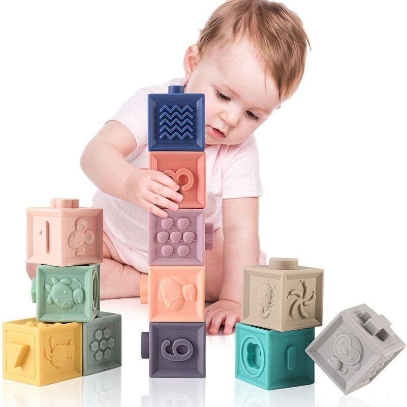 /set Baby Grasp Toy Silicone Kids Building Blocks Touch Hand Soft Balls Baby Massage Rubber Teethers Squeeze Toy Blocks LJ201124, 6 pcs
/set Baby Grasp Toy Silicone Kids Building Blocks Touch Hand Soft Balls Baby Massage Rubber Teethers Squeeze Toy Blocks LJ201124, 6 pcs