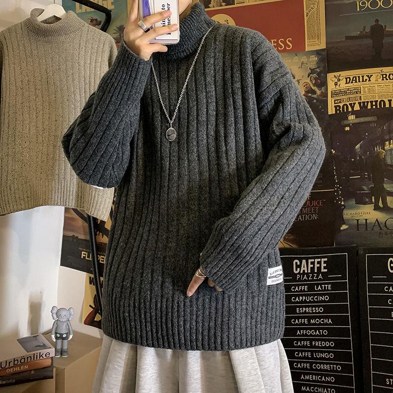 2020 Autumn And Winter New Youth Popular Men's Solid Color Loose Thick Warm Knit Sweater Fashion Casual High Neck Pullover, Black
2020 Autumn And Winter New Youth Popular Men's Solid Color Loose Thick Warm Knit Sweater Fashion Casual High Neck Pullover, Black