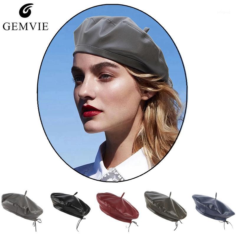 PU Leather Beret Caps Women Berets Autumn Winter Warm Hats Lady Vintage Fashion Solid Color Artist Hat Adjustable Beret Cap1, Black
PU Leather Beret Caps Women Berets Autumn Winter Warm Hats Lady Vintage Fashion Solid Color Artist Hat Adjustable Beret Cap1, Black