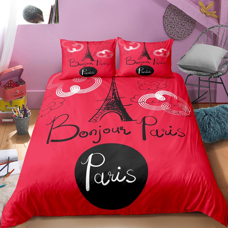 Paris Tower Duvet Cover Set Romantic Bedding Single Double Bed Cover Sets Wedding Red Black Bedspread Couple Doodle Quilt, Color-1
Paris Tower Duvet Cover Set Romantic Bedding Single Double Bed Cover Sets Wedding Red Black Bedspread Couple Doodle Quilt, Color-1