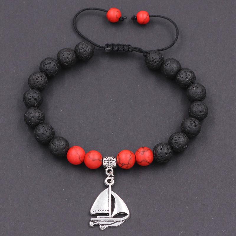 4PCS/LOT Braided Bracelets Men Natural Stone boat charm Lava Bead Bracelet Yoga Bangles Best Friend Jewelry Couple Gift
4PCS/LOT Braided Bracelets Men Natural Stone boat charm Lava Bead Bracelet Yoga Bangles Best Friend Jewelry Couple Gift