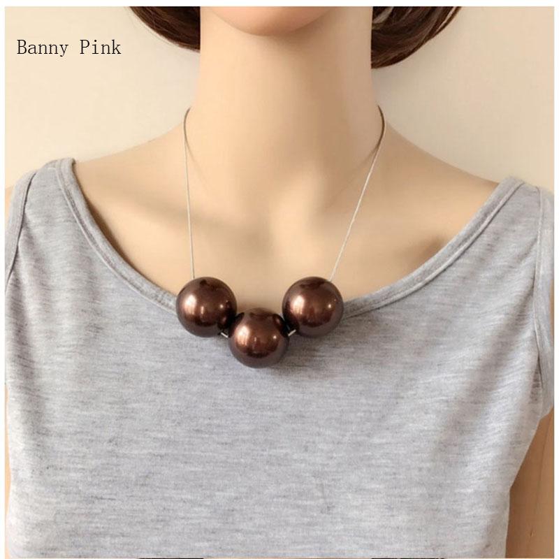Chunky Imitation Pearls Statement Choker Necklace For Women Bohemia Big Pendant Choker Collar Fashion Jewelry Colliers Colar, Golden;silver
Chunky Imitation Pearls Statement Choker Necklace For Women Bohemia Big Pendant Choker Collar Fashion Jewelry Colliers Colar, Golden;silver