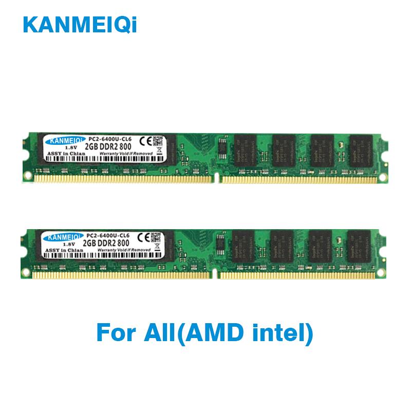 KANMEIQi DDR2 4GB(2pcsX2GB) PC2-6400U 800MHZ 533/667MHZ For Desktop DIMM Memory RAM 240pin 1.8V
KANMEIQi DDR2 4GB(2pcsX2GB) PC2-6400U 800MHZ 533/667MHZ For Desktop DIMM Memory RAM 240pin 1.8V