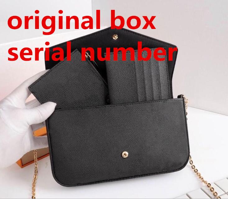 Women Messenger Bag Leather handbag original box 3 in 1 high quality with serial number brand desginer, White
Women Messenger Bag Leather handbag original box 3 in 1 high quality with serial number brand desginer, White