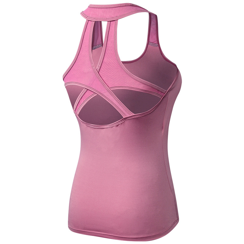 Flexible Sport Fitness Crop Tops Women Soft Sexy hollow Running Yoga Vest Plain Jogger Workout Tanks Tops