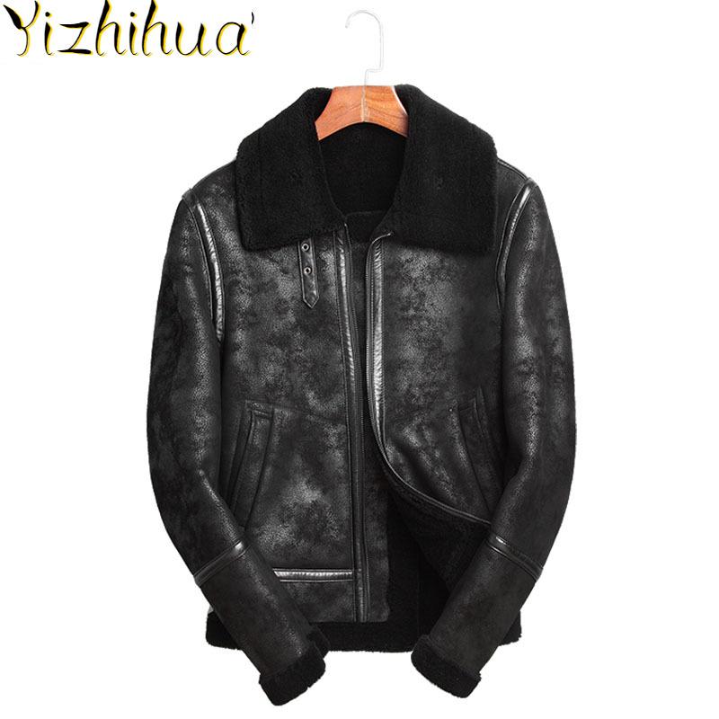 Azazel Winter Jacket Men Genuine Sheepskin Leather Jacket 200%Wool Liner Coat Fashion Men Clothes 2020 F-CQ-8322 MY389, Black
Azazel Winter Jacket Men Genuine Sheepskin Leather Jacket 200%Wool Liner Coat Fashion Men Clothes 2020 F-CQ-8322 MY389, Black