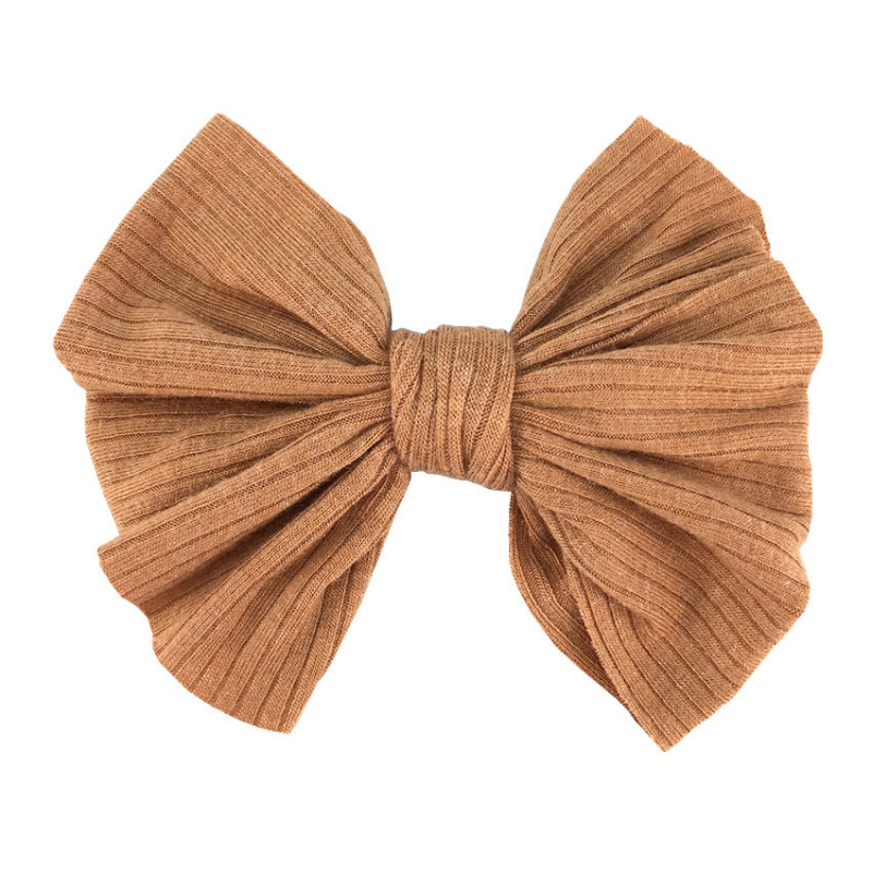 Ins 4 Inch Soft Bows Girls Hair Clips Handwork Bowknot Baby Solid Bow Hair Clips Girls Barrettes Kids Bb Clip Hair Accessories M2858