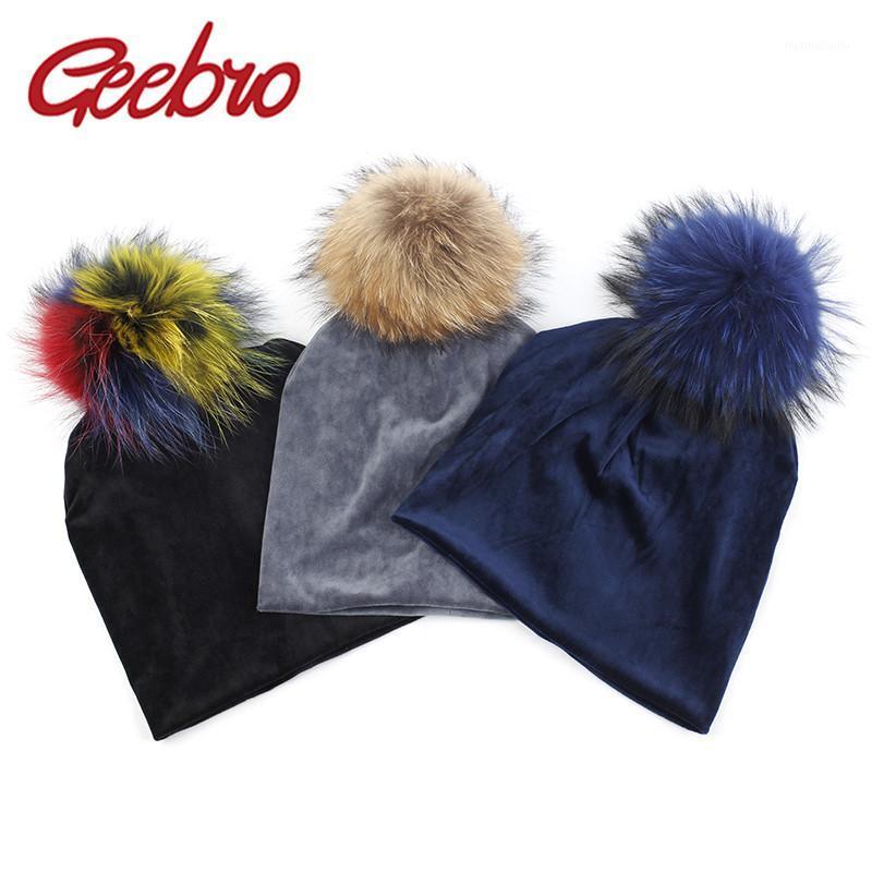 Geebro Women's Velour Beanie Hat 15cm Raccoon Fur Pompom Winter Polyester Soft Warm Slouchy Beanie for Women Ladies Velvet Hats1
Geebro Women's Velour Beanie Hat 15cm Raccoon Fur Pompom Winter Polyester Soft Warm Slouchy Beanie for Women Ladies Velvet Hats1