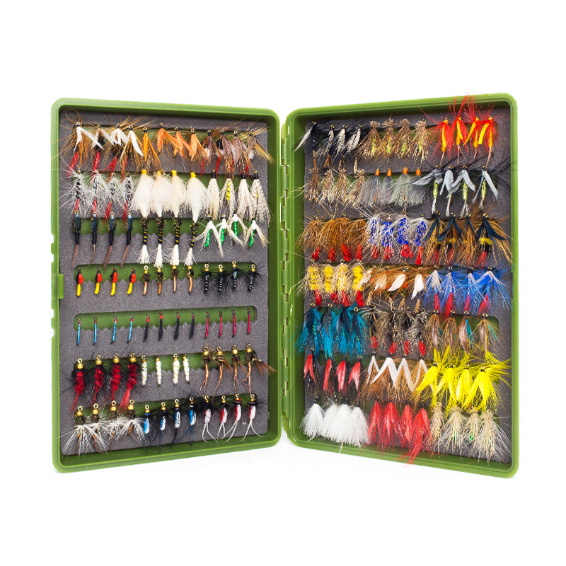 168Pcs wet dry fly fishing set nymph streamer poper emerger flies tying kit material lures fishing box tackle for carp trout 201103
168Pcs wet dry fly fishing set nymph streamer poper emerger flies tying kit material lures fishing box tackle for carp trout 201103