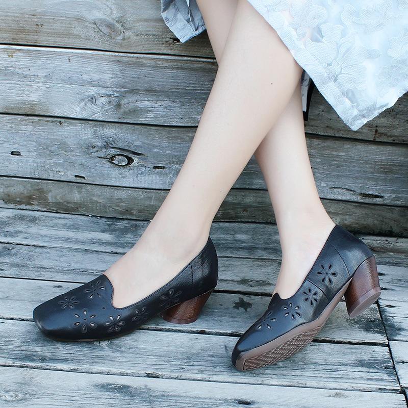 2020 Spring Summer Classic Women Dress Shoes Pumps Black Hollow Out Leather Women Heels Square Toe1
2020 Spring Summer Classic Women Dress Shoes Pumps Black Hollow Out Leather Women Heels Square Toe1