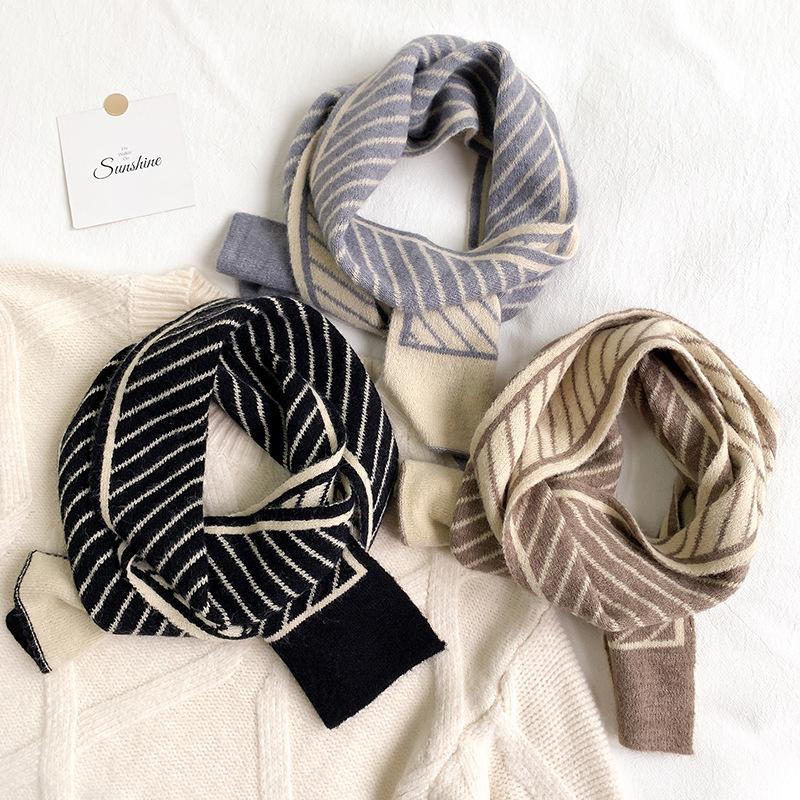 Scarves 2021 Autumn Winter Female Striped Scarf Women Fashion Knitting Long Shawl Wrap Blanket Warm Tippet
Scarves 2021 Autumn Winter Female Striped Scarf Women Fashion Knitting Long Shawl Wrap Blanket Warm Tippet