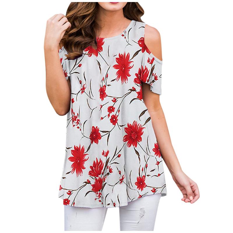 Fashion Women Summer Blouse Casual Floral Print Strapless Short Sleeves O-neck Blouse Female Tops Fashion Clothing #t1g, Green
Fashion Women Summer Blouse Casual Floral Print Strapless Short Sleeves O-neck Blouse Female Tops Fashion Clothing #t1g, Green