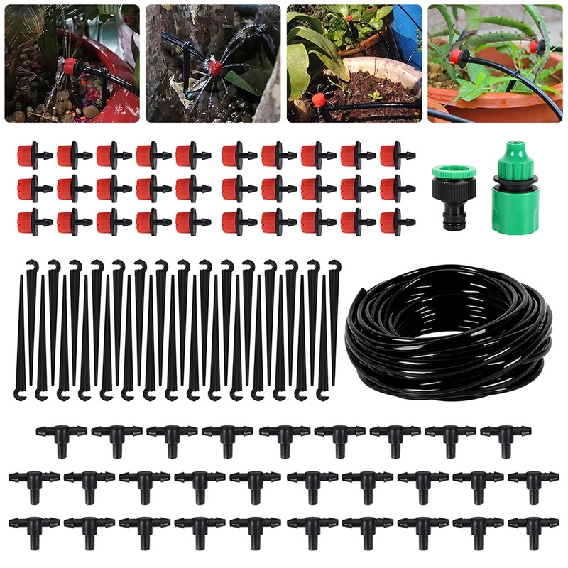 25M DIY Drip Irrigation System Automatic Watering Hose Micro Drip Watering Kits with Adjustable Drippers for Garden Landscape T200530
25M DIY Drip Irrigation System Automatic Watering Hose Micro Drip Watering Kits with Adjustable Drippers for Garden Landscape T200530