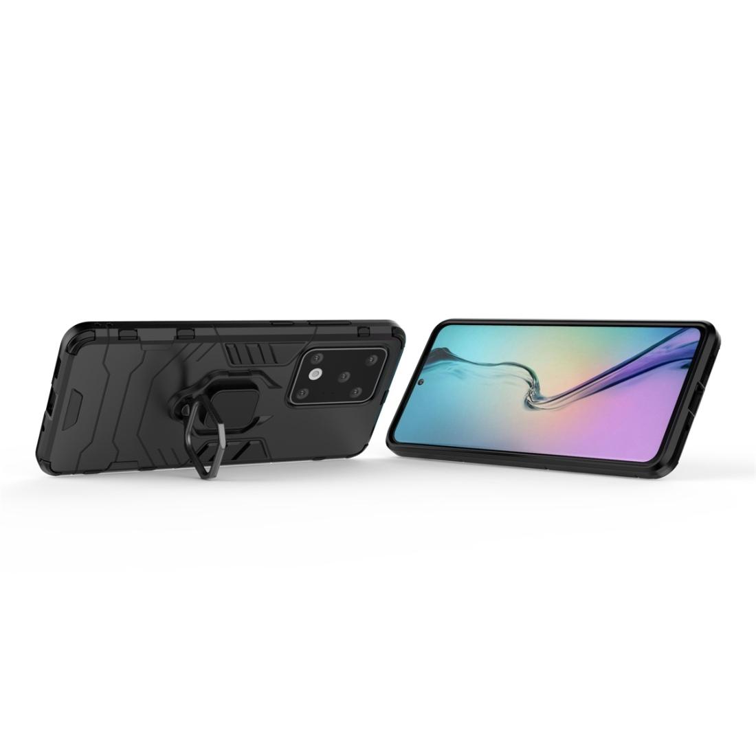 For Galaxy S20 Ultra Shockproof PC TPU Protective Case with Magnetic Ring Holder