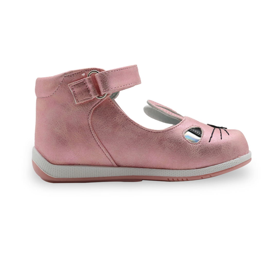 Children's Spring Autumn Summer Sandals for Girls with Cute Rabbit Ear Toddler Kids Hook & Loop Orthopedic Casual Shoes 201113