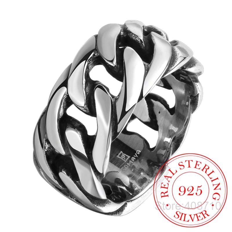 Cluster Rings High Quality Stainless Steel Punk Vintage For Men Cuban Link Chain Male Boy Finger Ring Accessory Gift
Cluster Rings High Quality Stainless Steel Punk Vintage For Men Cuban Link Chain Male Boy Finger Ring Accessory Gift
