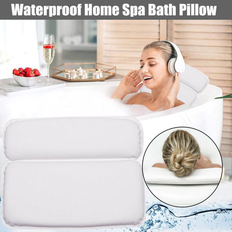 Luxury Waterproof Neck Back Home Spa Bath Pillow Non-Slip Comfort Bath Cushion adulte comfortable Pillows
Luxury Waterproof Neck Back Home Spa Bath Pillow Non-Slip Comfort Bath Cushion adulte comfortable Pillows