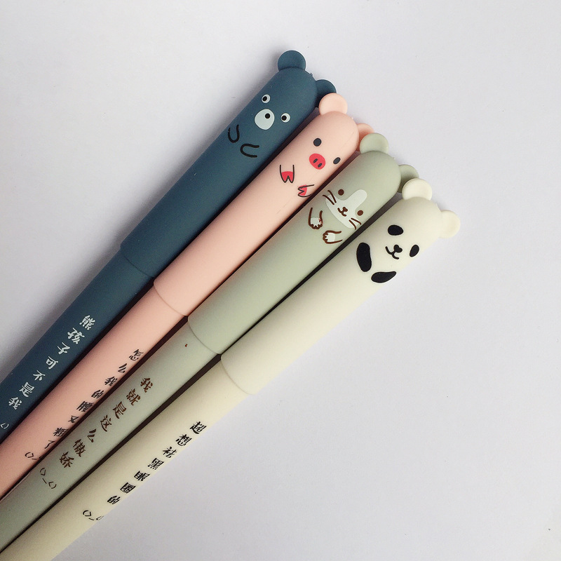 25 pcs/lot Cartoon Animals Erasable Pen 0.35mm Panda Cat Magic Pens Kawaii Gel Pens For School Writing Novelty Stationery Gifts
25 pcs/lot Cartoon Animals Erasable Pen 0.35mm Panda Cat Magic Pens Kawaii Gel Pens For School Writing Novelty Stationery Gifts