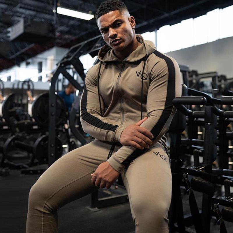 2021 Spring Autumn Tracksuit Running Men's Sportswear Two Piece Sets Male Zippered Hooded Sweatshirts + Jogging Pants Suit1, Khaki set
2021 Spring Autumn Tracksuit Running Men's Sportswear Two Piece Sets Male Zippered Hooded Sweatshirts + Jogging Pants Suit1, Khaki set
