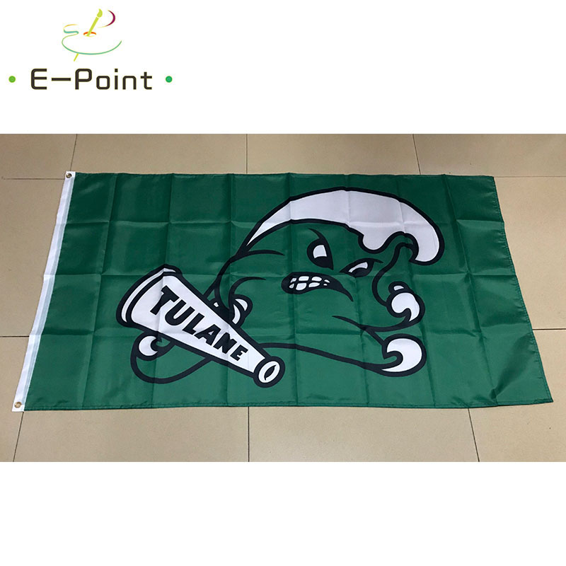 NCAA Tulane Green Wave Flag 3*5ft (90cm*150cm) Polyester flag Banner decoration flying home & garden flag Festive gifts
NCAA Tulane Green Wave Flag 3*5ft (90cm*150cm) Polyester flag Banner decoration flying home & garden flag Festive gifts