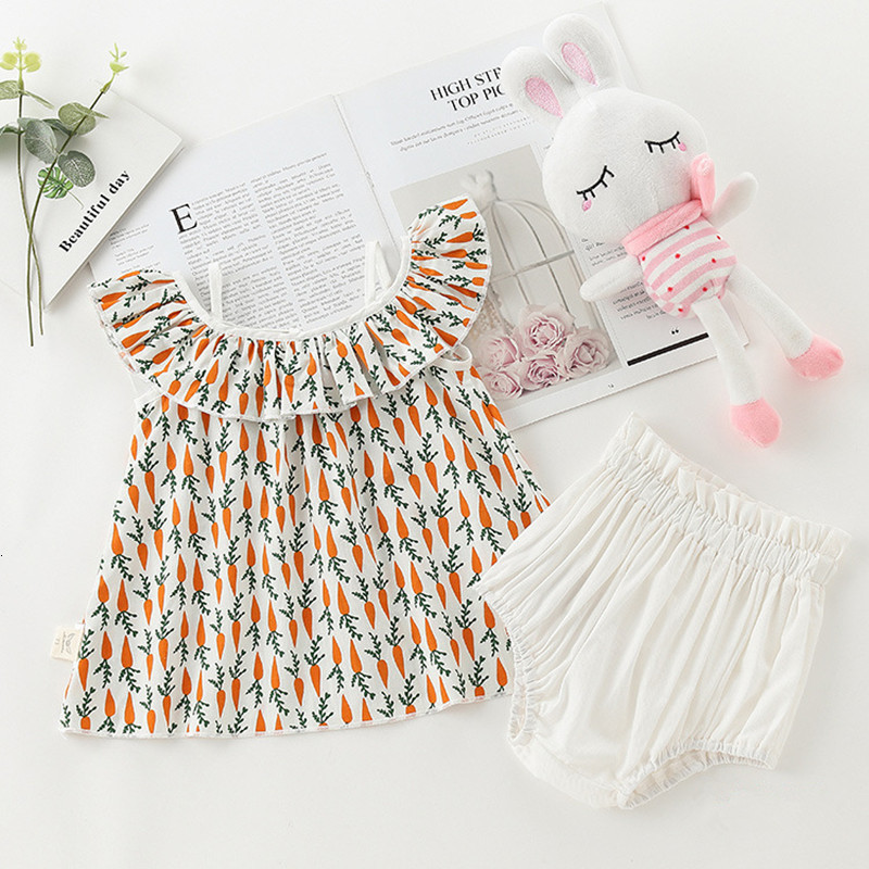 2021 New Summer Toddler Carrot Print Kids Girls Clothings Sets Ruffles Princess Baby Girl Blouse+shorts Fashion Clothes 0-2y Owgm, White
2021 New Summer Toddler Carrot Print Kids Girls Clothings Sets Ruffles Princess Baby Girl Blouse+shorts Fashion Clothes 0-2y Owgm, White
