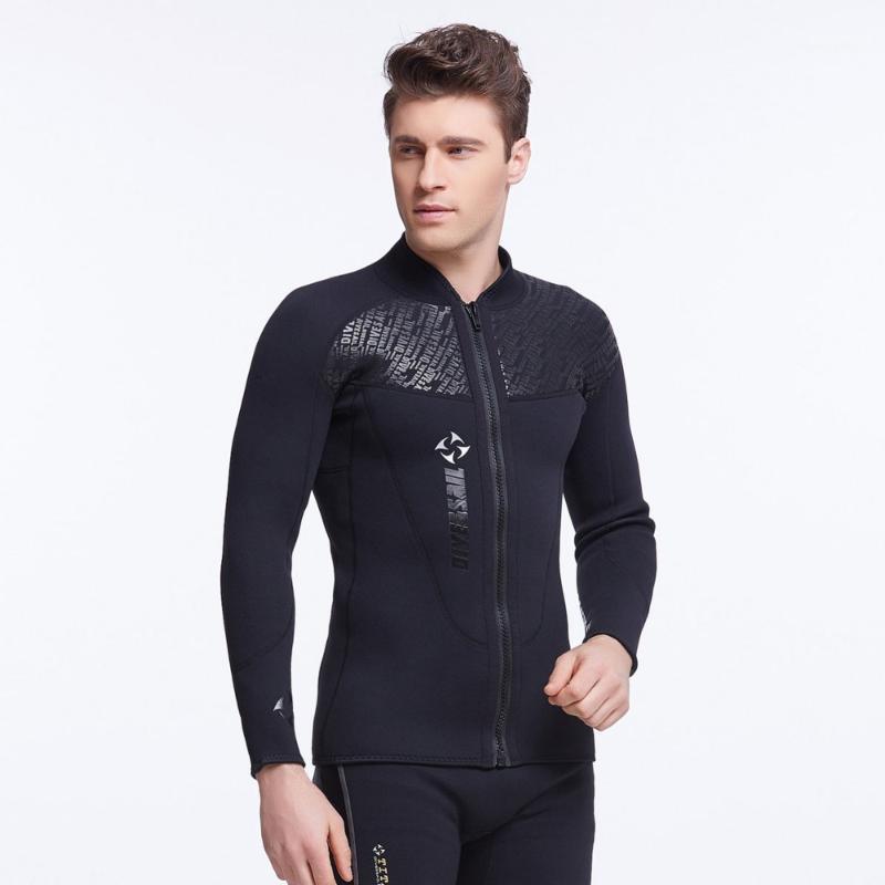 3mm Neoprene Jacket Wetsuit Top Black Front Zipper for Men with Hood or Short Pants Long Pants 1mm1
3mm Neoprene Jacket Wetsuit Top Black Front Zipper for Men with Hood or Short Pants Long Pants 1mm1