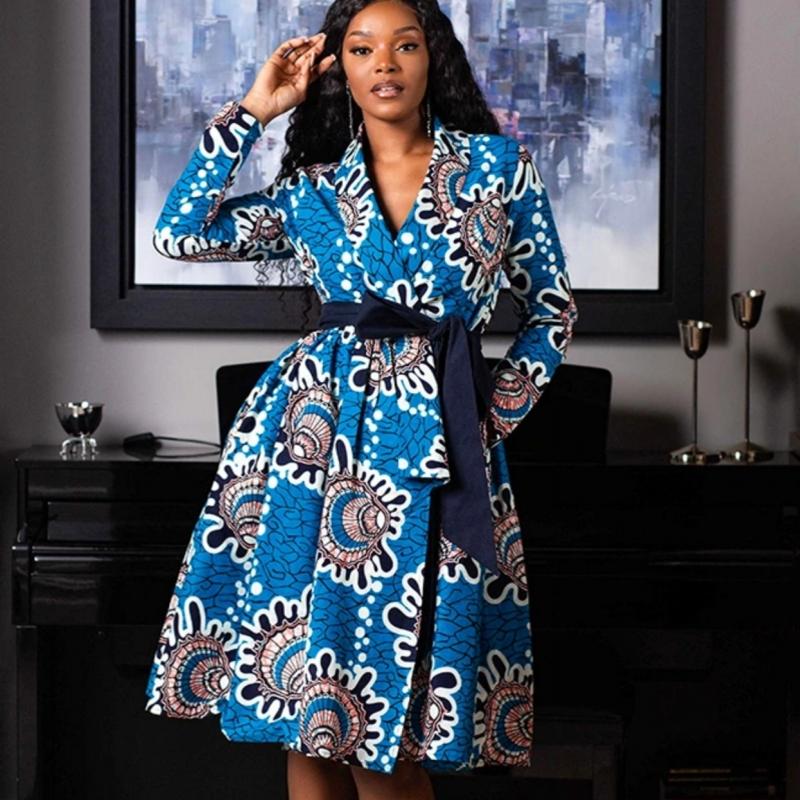 New Fashion Notched African Dresses For Women Autumn Winter Dashiki Africa Style Print Rich Bazin Dashiki Top Midi Dresses
New Fashion Notched African Dresses For Women Autumn Winter Dashiki Africa Style Print Rich Bazin Dashiki Top Midi Dresses