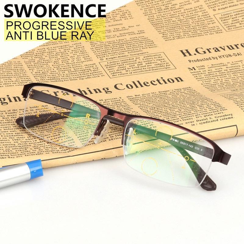 SWOKENCE Blue Light Blocking Progressive Reading Glasses Women Men Near And Far Dual-purpose Spectacles For Farsightedness R0251
SWOKENCE Blue Light Blocking Progressive Reading Glasses Women Men Near And Far Dual-purpose Spectacles For Farsightedness R0251