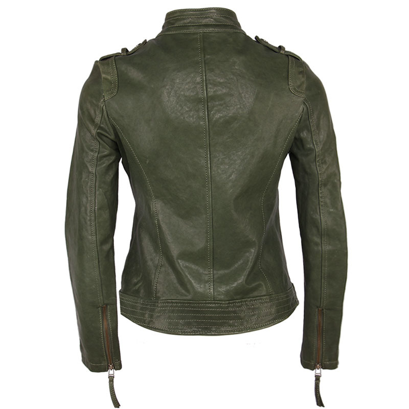 Women Leather Jacket 100% TANNED Sheepskin 3 Colors Slim Fit Woman Genuine Leather Jackets Female Skin Coat Autumn Spring M262 201226