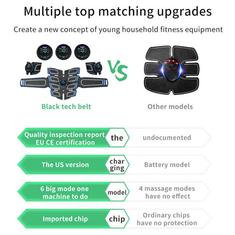 Belly Electrical Muscle Stimulator Fitness Press Machine Buttocks Trainer Electrostimulator EMS Abs Toner Abdominal Toning Belt 22