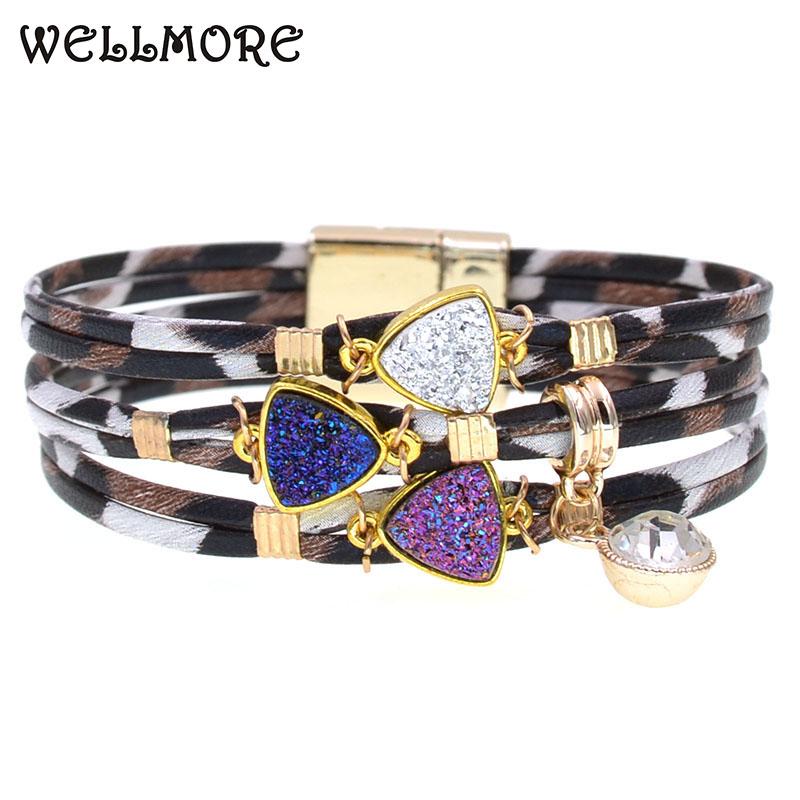 WELLMORE 2 colors Leopard Leather Bracelets for Women Fashion magnet Bracelets & Bangles Multilayer Wide Wrap Bracelet jewelry
WELLMORE 2 colors Leopard Leather Bracelets for Women Fashion magnet Bracelets & Bangles Multilayer Wide Wrap Bracelet jewelry