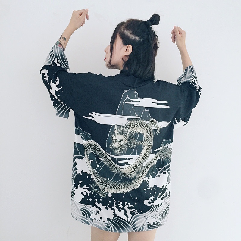Womens tops and blouses harajuku kawaii shirt Japanese streetwear outfit kimono cardigan female yukata blouse women AZ004 201126