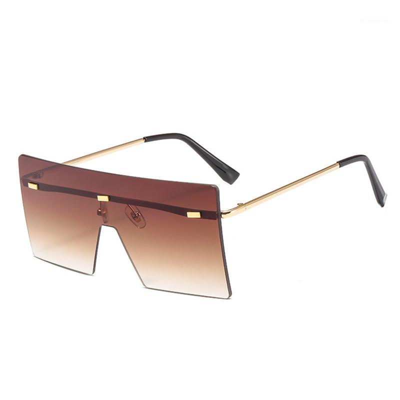 DAVE Brown Oversized Sunglasses Women Brand Vintage Rimless Sun Glasses Shades Gradient Lens Eyewear Big Frame1
DAVE Brown Oversized Sunglasses Women Brand Vintage Rimless Sun Glasses Shades Gradient Lens Eyewear Big Frame1