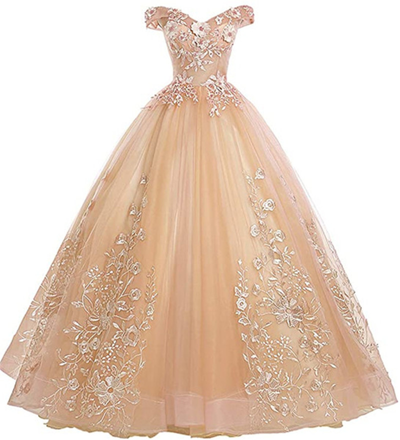 Pink Off Shoulder Ball Gown Quinceanera Dresses Lace Appliques Sweet 16 Plus Size Party Prom Evening Gowns Custom Made QC1523