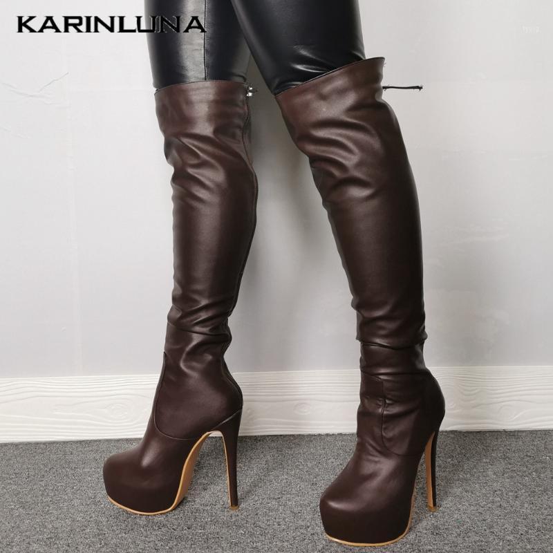 Karin Dropship 2021 New Brand shoes women Platform Round Toe Ultral High Heels Over-the-knee Booties Solid Zip1, Brown
Karin Dropship 2021 New Brand shoes women Platform Round Toe Ultral High Heels Over-the-knee Booties Solid Zip1, Brown