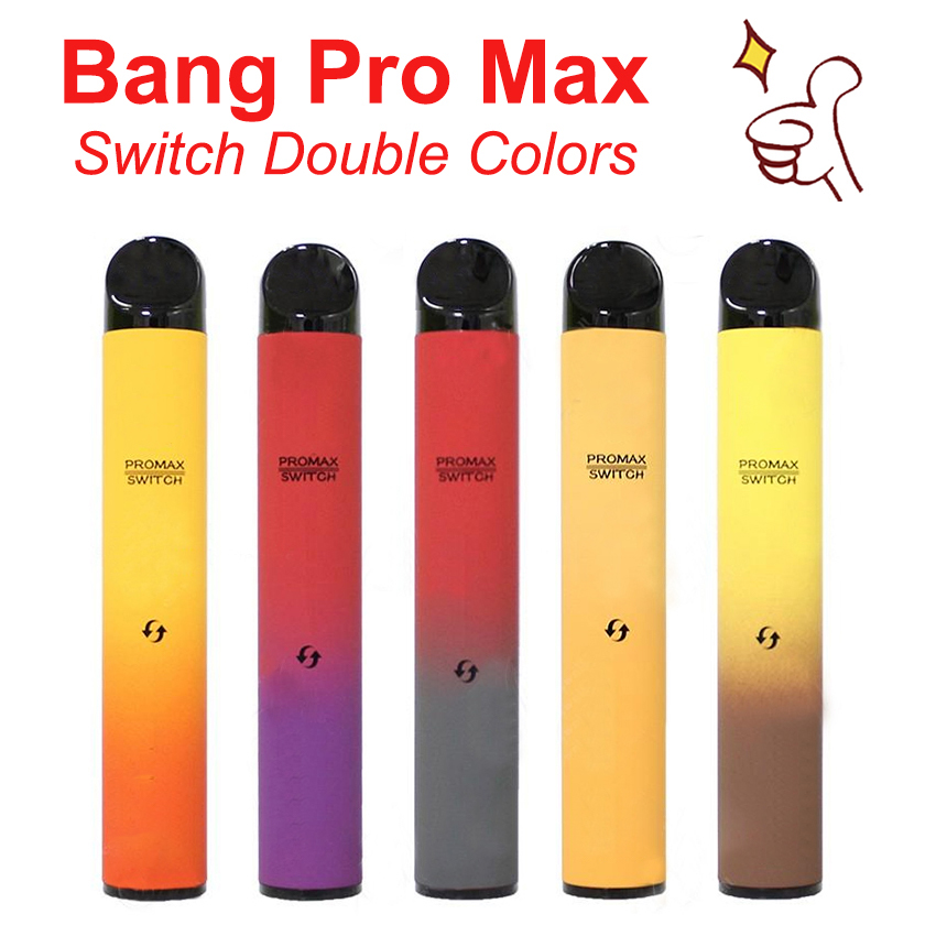 Bang Pro Max Switch E Cigarettes 2000Hits Disposable Device Vape pen Pod 1000mAh 7ml Capacity Factory Wholesale Price
Bang Pro Max Switch E Cigarettes 2000Hits Disposable Device Vape pen Pod 1000mAh 7ml Capacity Factory Wholesale Price
