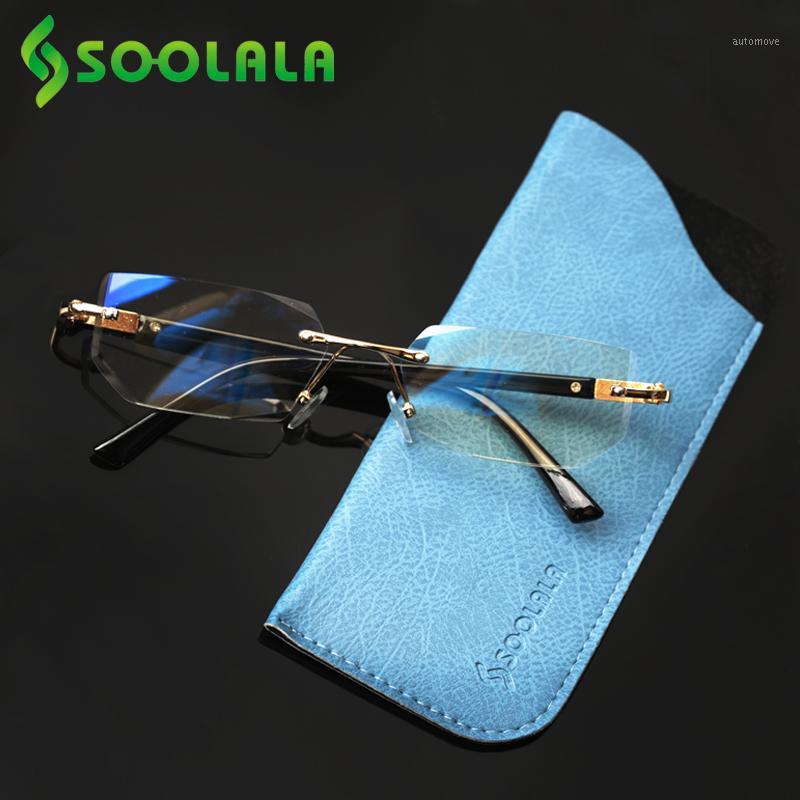 SOOLALA Rimless Diamond Cutting Anti Blue Light Reading Glasses Women Men Presbyopic Glasses With Cases +1.0 1.5 2.0 to 4.01
SOOLALA Rimless Diamond Cutting Anti Blue Light Reading Glasses Women Men Presbyopic Glasses With Cases +1.0 1.5 2.0 to 4.01