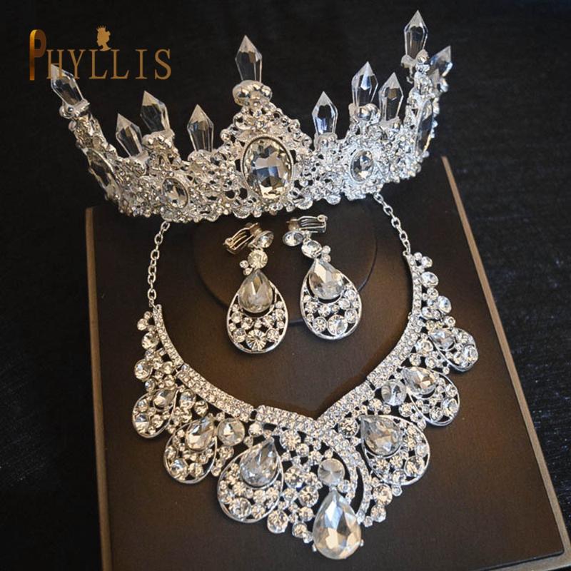 Hair Clips & Barrettes A47 Wedding Tiaras And Crowns Bridal Jewelry Set Crystal Women Tiara Earring Necklace Headwear Bride Headpiece, Golden;silver
Hair Clips & Barrettes A47 Wedding Tiaras And Crowns Bridal Jewelry Set Crystal Women Tiara Earring Necklace Headwear Bride Headpiece, Golden;silver