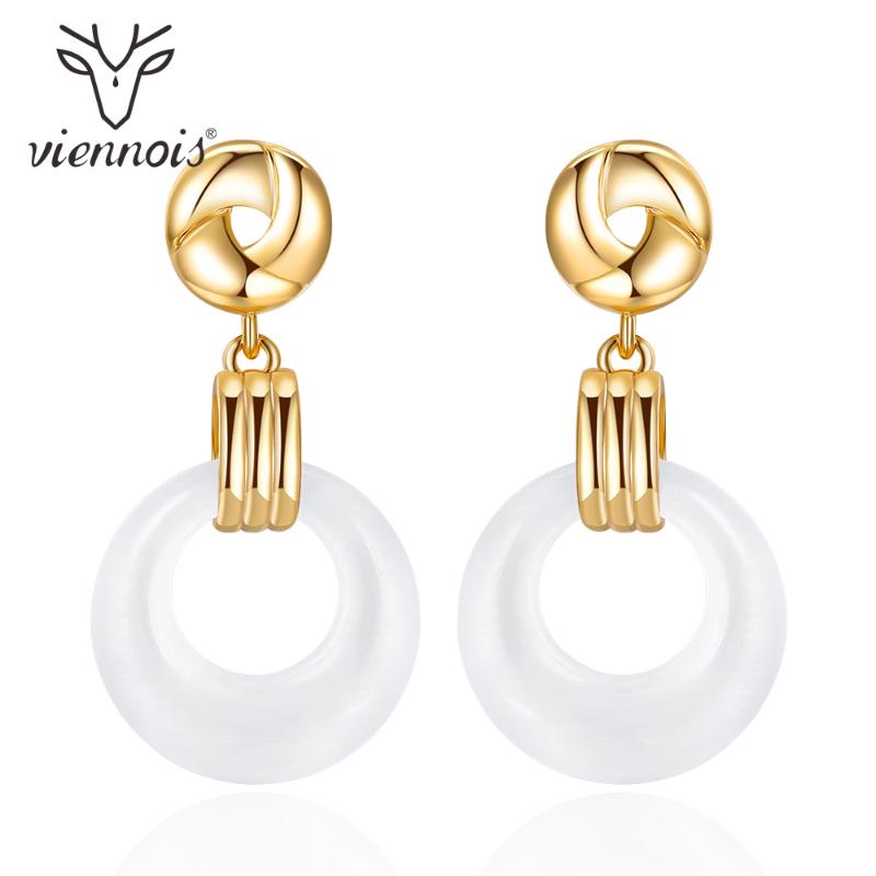 Dangle & Chandelier Viennois Simple Design Drop Earrings Opal Hollow Circle Metal Pendantes Long Korean Fashion Jewelry
Dangle & Chandelier Viennois Simple Design Drop Earrings Opal Hollow Circle Metal Pendantes Long Korean Fashion Jewelry