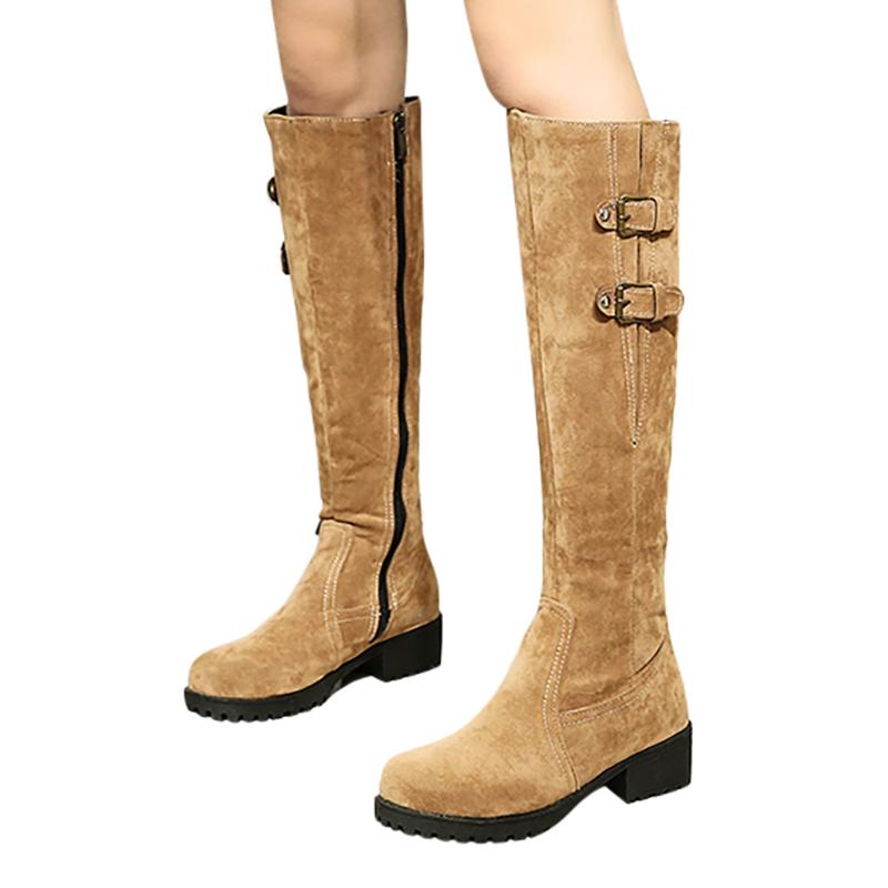 Buckle Strap Boots Women Fashion Pure Color Round Toe Zipper Chunky Heels Heels Long Boots Vintage Women Botas Mujer, Beige
Buckle Strap Boots Women Fashion Pure Color Round Toe Zipper Chunky Heels Heels Long Boots Vintage Women Botas Mujer, Beige