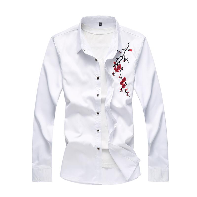 2021 New Fashion White Dress Shirts Clothing Casual Men Shirt Slim Fit Embroidered Floral Long Sleeve Shirts 4XL 5XL 6XL 7XL, Black
2021 New Fashion White Dress Shirts Clothing Casual Men Shirt Slim Fit Embroidered Floral Long Sleeve Shirts 4XL 5XL 6XL 7XL, Black