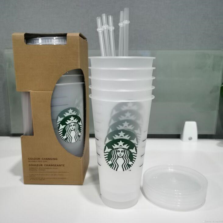 Starbucks 24OZ/710ml Plastic Tumbler Reusable Clear Drinking Flat Bottom Cup Pillar Shape Lid Straw Mug Bardian 25 DHL Free shipping
Starbucks 24OZ/710ml Plastic Tumbler Reusable Clear Drinking Flat Bottom Cup Pillar Shape Lid Straw Mug Bardian 25 DHL Free shipping
