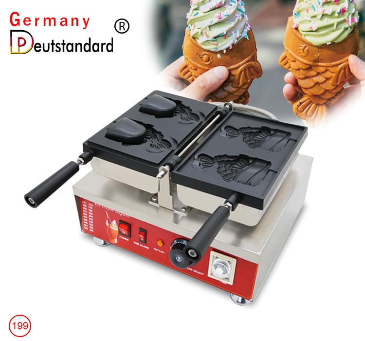 Japanese Openning Mouth Fish Ice Cream Taiyaki Machine Ice Cream Cone Machine Fish Waffle Maker Electric Oven Snack
Japanese Openning Mouth Fish Ice Cream Taiyaki Machine Ice Cream Cone Machine Fish Waffle Maker Electric Oven Snack