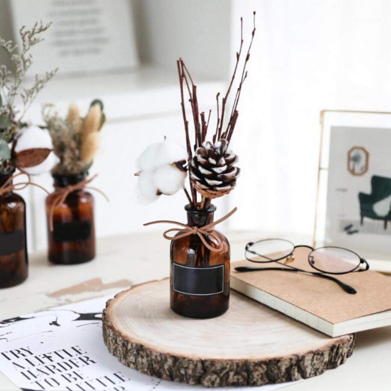 Natural Hydroponics Plant Dry Flower Bouquet Wheat with Brown Glass Vases Set For DIY Nordic style Wedding Table Decoration1, A8
Natural Hydroponics Plant Dry Flower Bouquet Wheat with Brown Glass Vases Set For DIY Nordic style Wedding Table Decoration1, A8