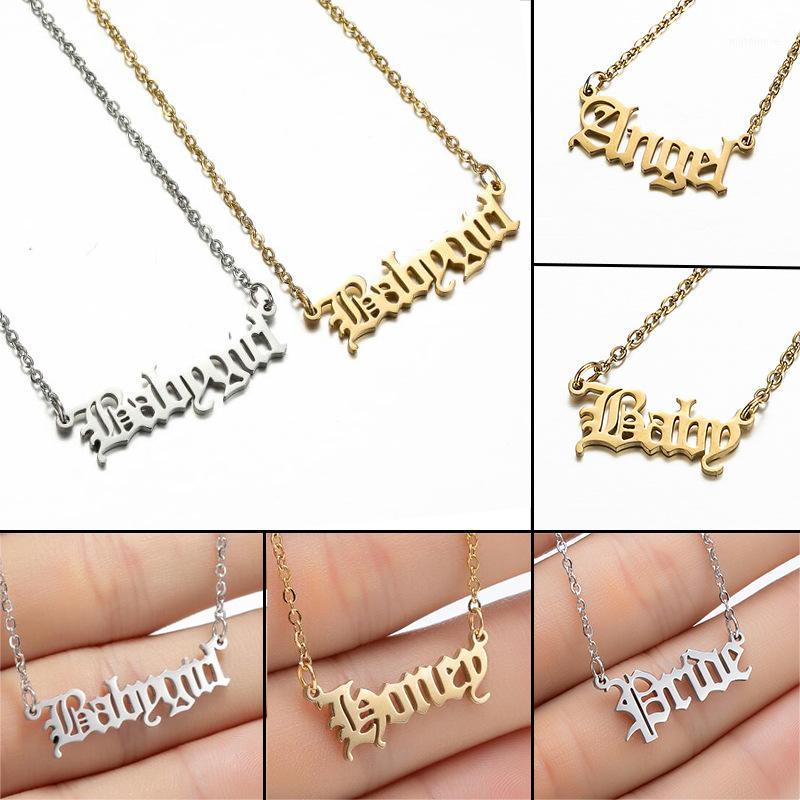 Top Quality Stainless Steel Old English Letter Chokers Necklace Angel Babygirl Princess Pendant Necklace Gift for Women Girls1
Top Quality Stainless Steel Old English Letter Chokers Necklace Angel Babygirl Princess Pendant Necklace Gift for Women Girls1