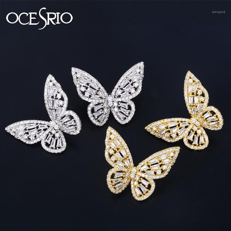 Stud Luxury Cubic Zirconia Butterfly Earrings For Women Girls Gold Silver Color Crystal Wedding Pendientes Ers-q681
Stud Luxury Cubic Zirconia Butterfly Earrings For Women Girls Gold Silver Color Crystal Wedding Pendientes Ers-q681