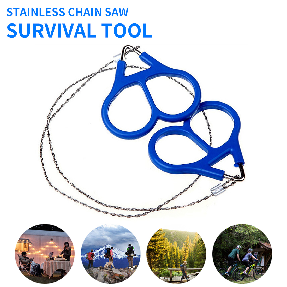 Emergency Survival Wire Saw Stainless Steel Ring Scroll Travel Camping Hiking Hunting Survival Tools
Emergency Survival Wire Saw Stainless Steel Ring Scroll Travel Camping Hiking Hunting Survival Tools