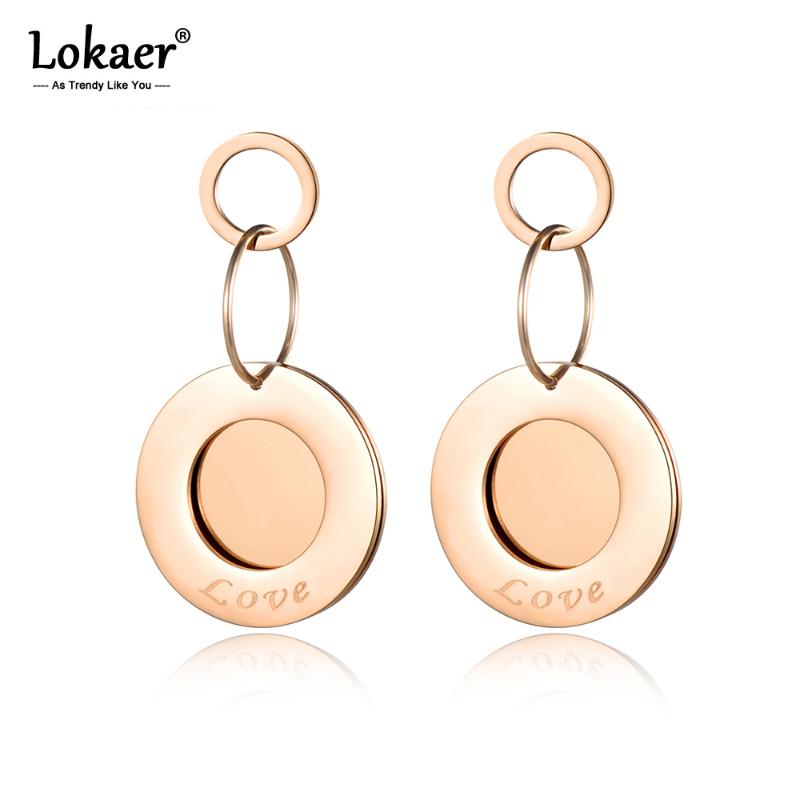 Lokaer Original Design Stainless Steel Geometric Circle Earrings Jewelry Fashion LOVE Letter Dangle Earrings For Women E18082
Lokaer Original Design Stainless Steel Geometric Circle Earrings Jewelry Fashion LOVE Letter Dangle Earrings For Women E18082