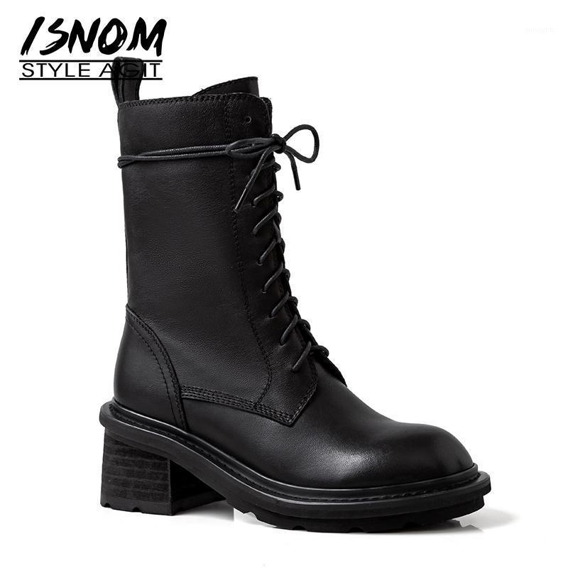 ISNOM Motorcycle Boots Women Army Ankle Boots Woman High Heels Shoes Female Lace Up Zip Shoes Ladies Genuine Leather1, Black
ISNOM Motorcycle Boots Women Army Ankle Boots Woman High Heels Shoes Female Lace Up Zip Shoes Ladies Genuine Leather1, Black